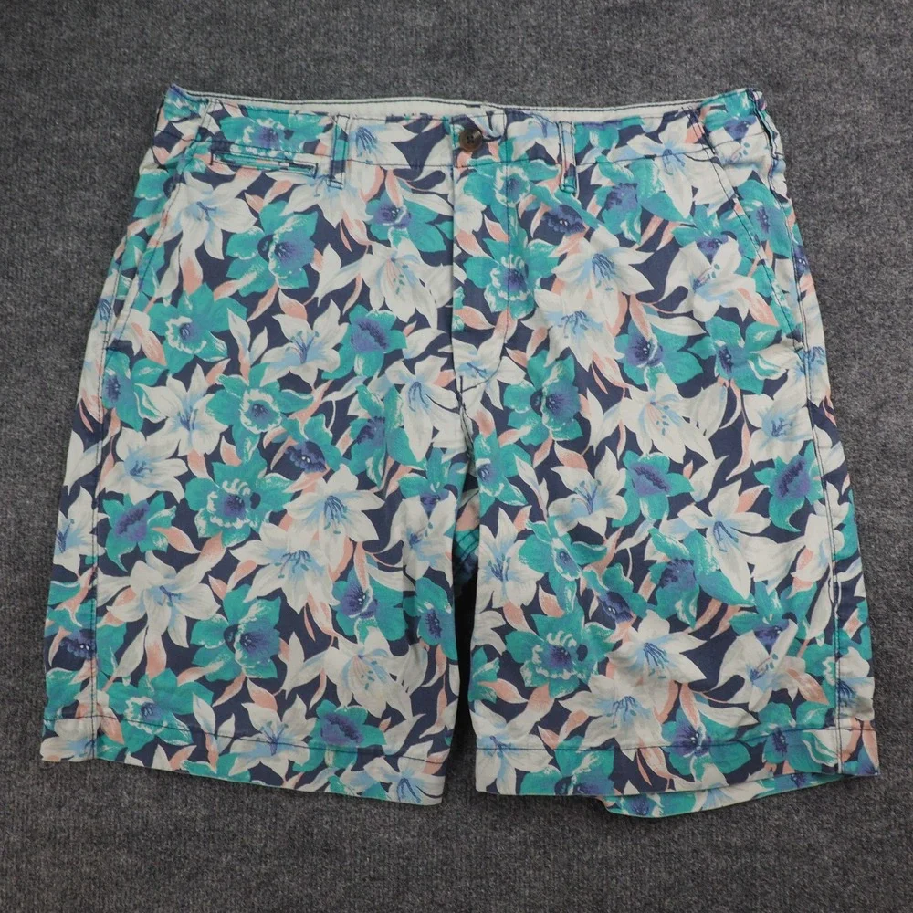 American Eagle Shorts Mens 36 Classic Blue Floral Next Level Flex Tropical Surf